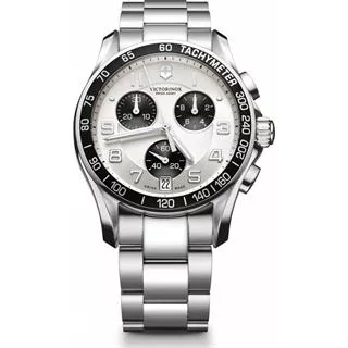 M's show Victorinox Swiss Army Men's Chronograph Silver Dial Watch