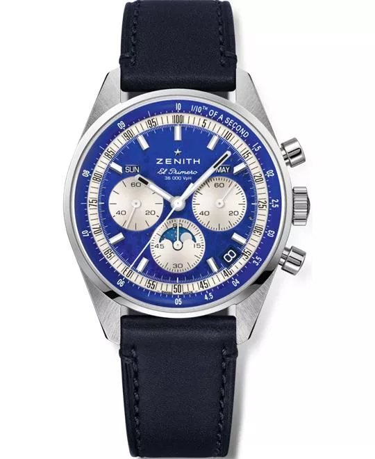 Zenith Chronnomaster 03.3400.3610/51.C910 Original Lapis Lazuli Watch 38mm 