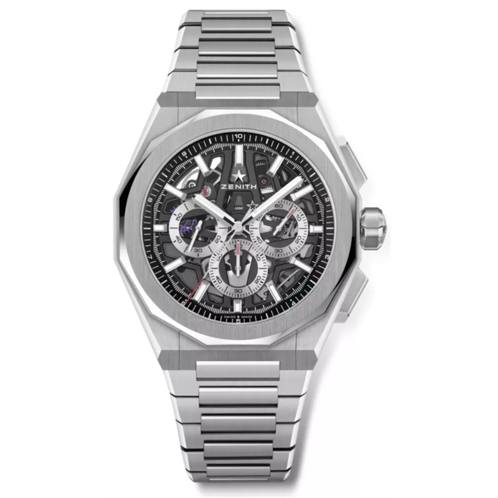 Zenith Defy Skyline Chronograph Skeleton Black Watch 42mm