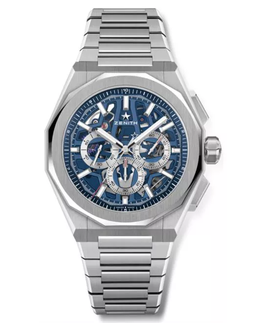 Zenith Defy Skyline Chronograph Skeleton Blue Watch 42mm