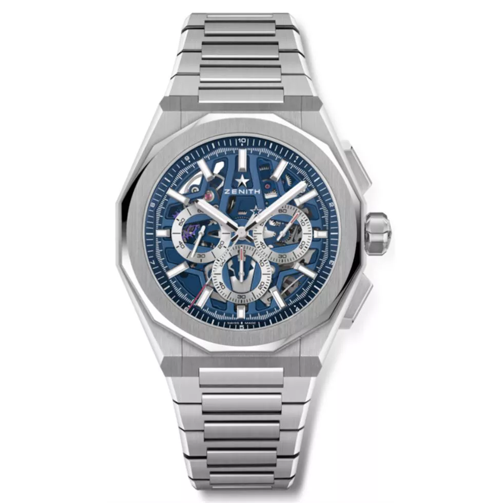 Zenith Defy Skyline Chronograph Skeleton Blue Watch 42mm