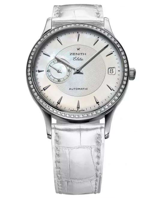 Zenith Ladies Stainless Steel Leather 33mm