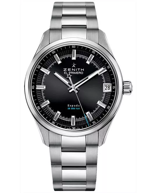 Zenith Mens Stainless Steel Polished 40mm