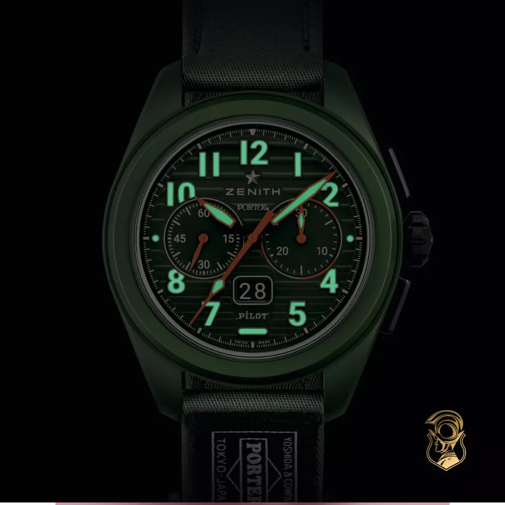 Zenith Pilot 49.4001.3652/63.I001 Big Date Flyback Porter Limited Edition Watch 42.5mm