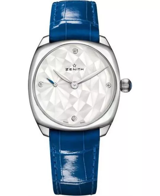 Zenith Star White Lacquered Watch 33 x 33mm