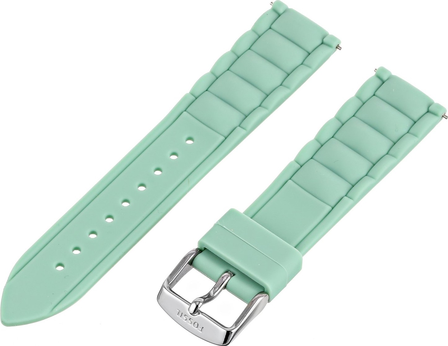 Fossil Silicone Green Watch Strap 20mm