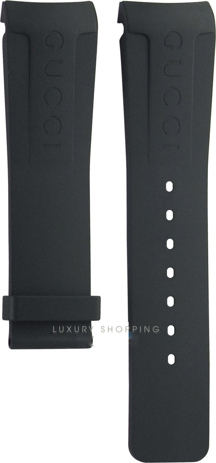 Gucci 136.2 Rubber Black Original Watch Strap 23/20