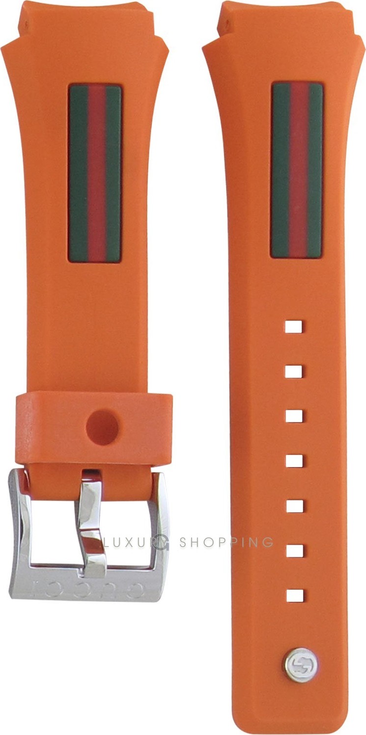 Gucci 137.3 Rubber Orange Original Watch Strap 18mm