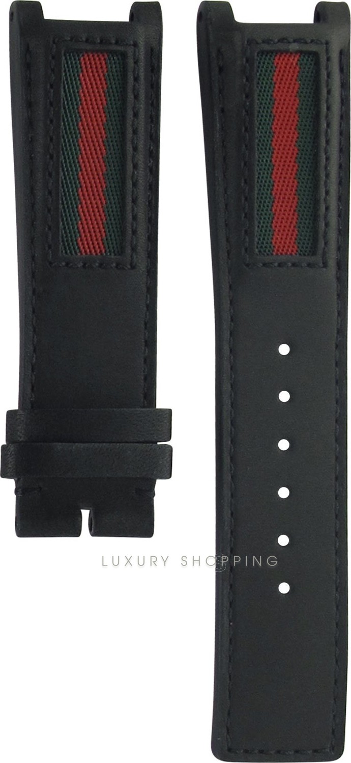 Gucci Leather Black Original Watch Strap 22/20mm