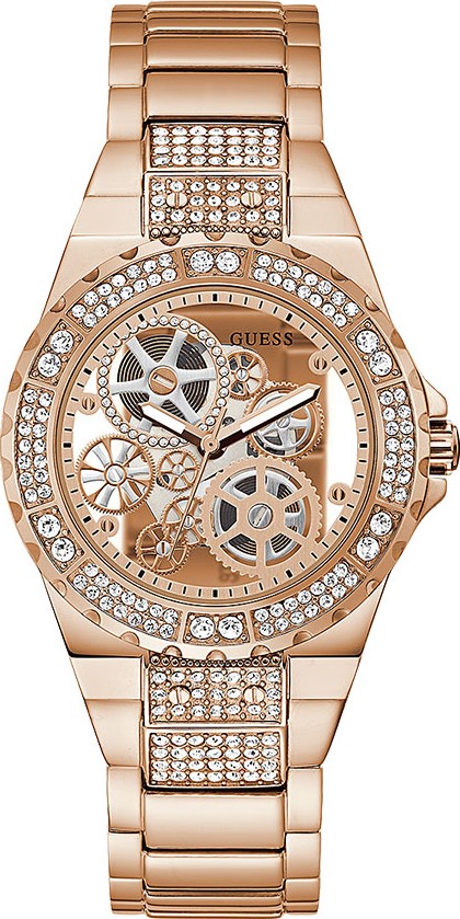 Guess Clear-Cut Rose Gold Watch 39mm
