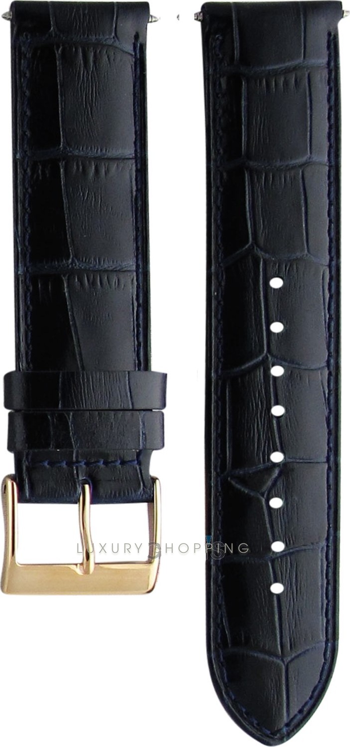 Guess Leather Blue Original Watch Strap 22mm