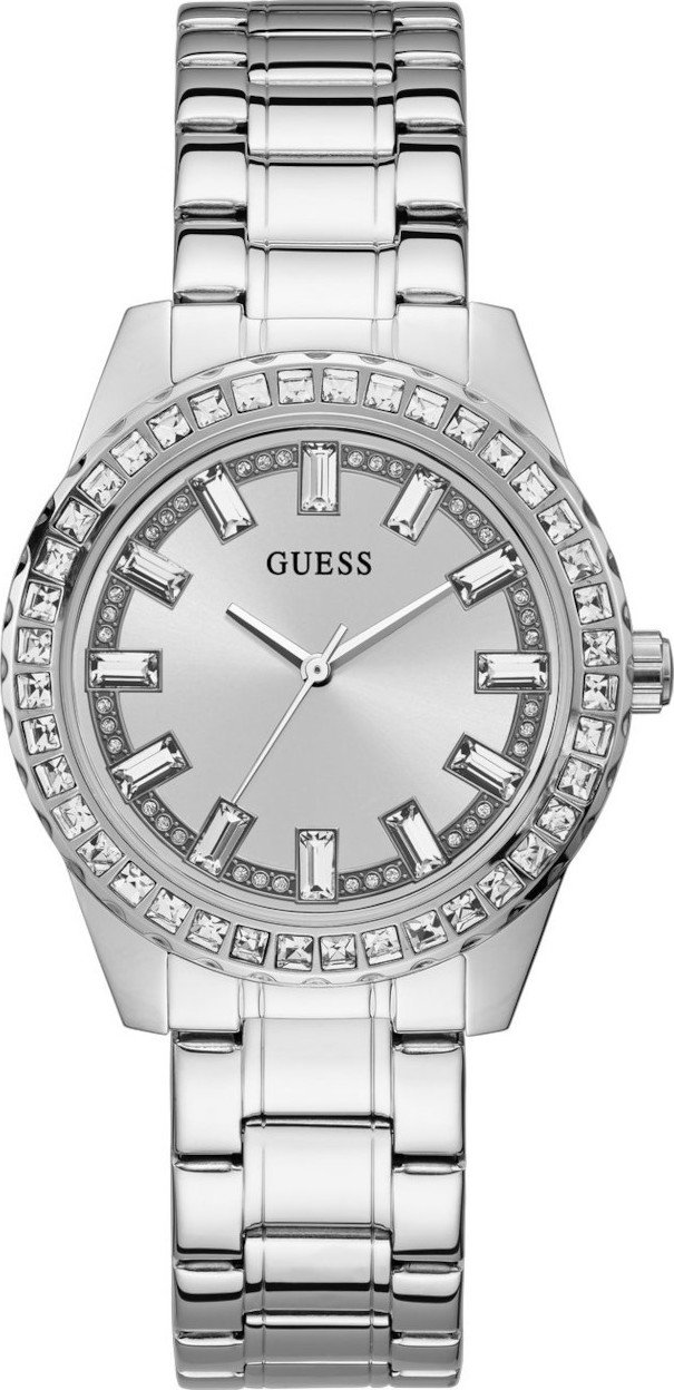 Guess Sparkling Silver Tone Watch 38mm