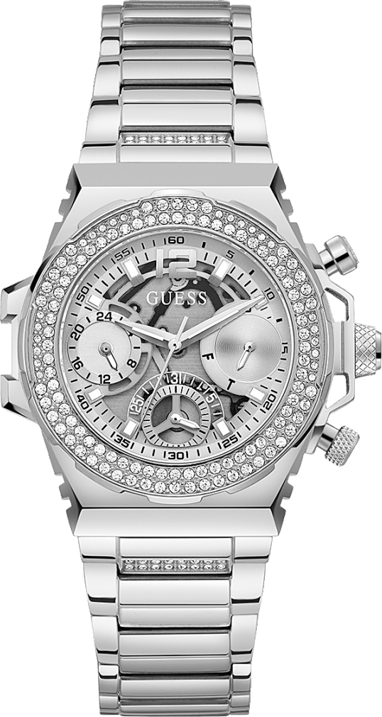 Guess Fusion Silver Tone Watch 36mm