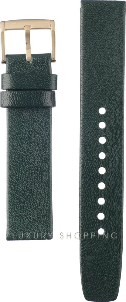 Marc Jacobs Baker Medium Green Leather Strap 18mm