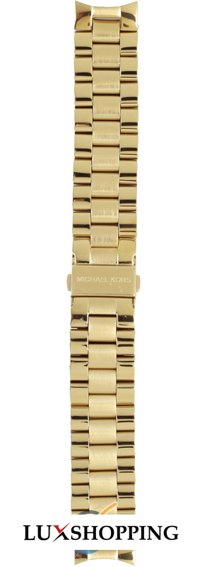 Michael Kors Straps Jet Set gold stainless steel bracelet 20mm
