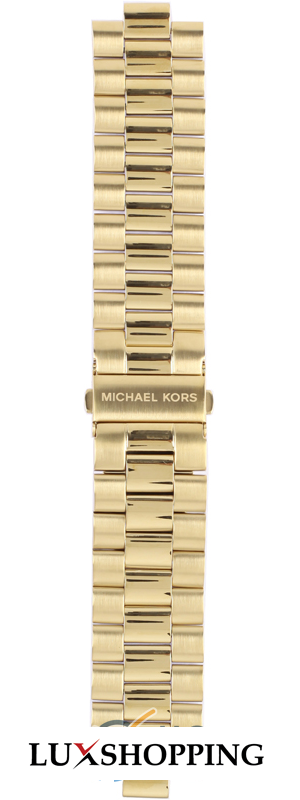 Michael Kors Straps Runway gold coated stainless steel bracelet