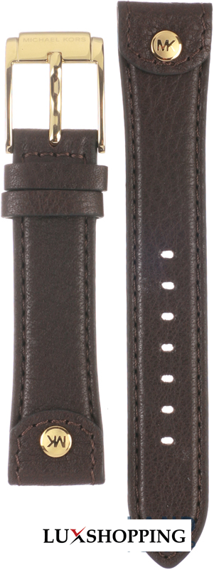 Michael Kors Straps Taylor Brown Leather Strap 18mm