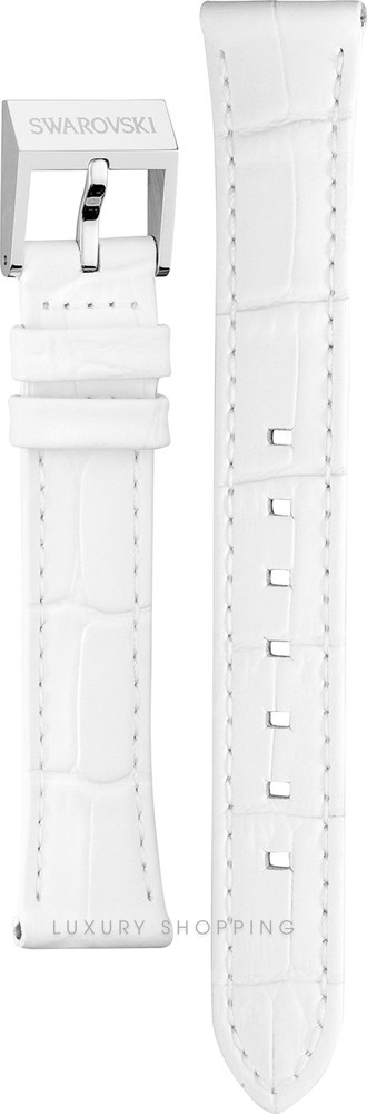 Swarovski Lovely Square White Leather Strap 17mm