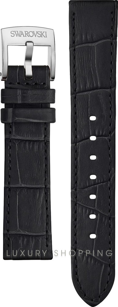 Swarovski Octea Classica Black Leather Strap 20mm