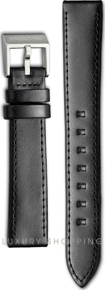Swarovski Octea Lady Black Leather Strap 16