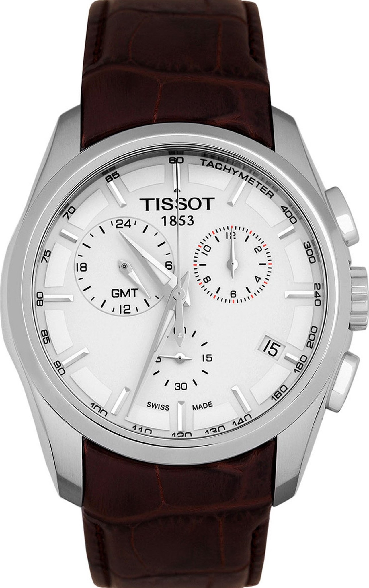 TISSOT Couturier T035.439.16.031.00 GMT Watch 42MM 