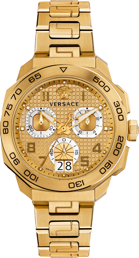 Versace Dylos Chrono Swiss Watch 44mm