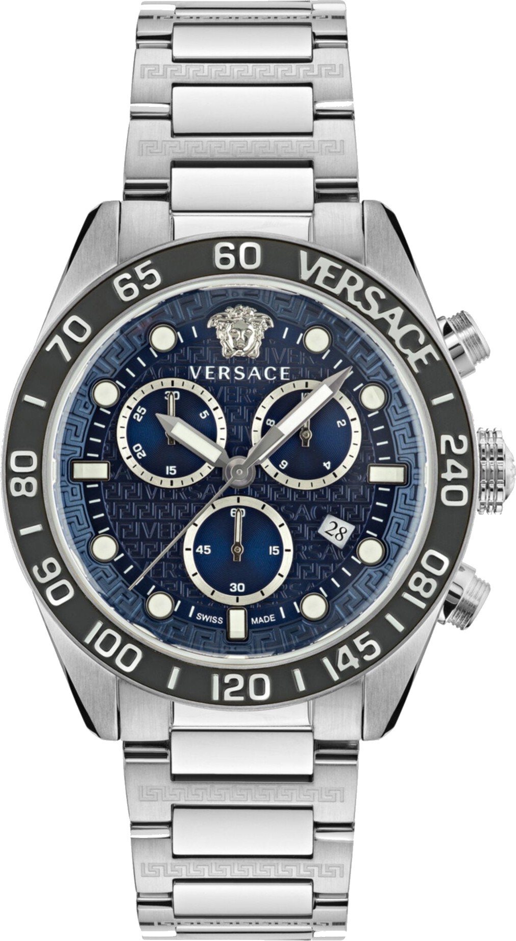 Versace Greca Dome Chrono Watch 43mm