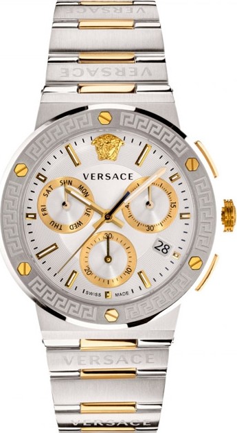 Versace Greca Logo Chrono Watch 43mm