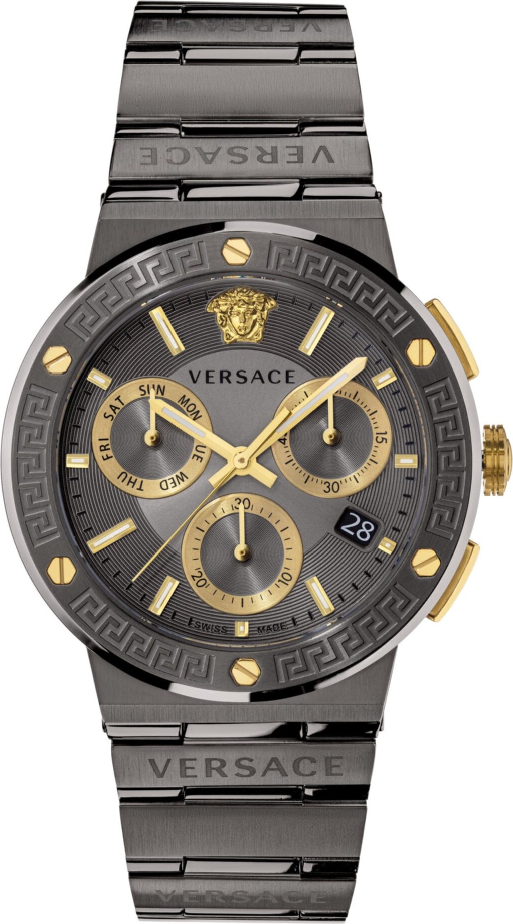Versace Greca Logo Chronograph Watch 43mm