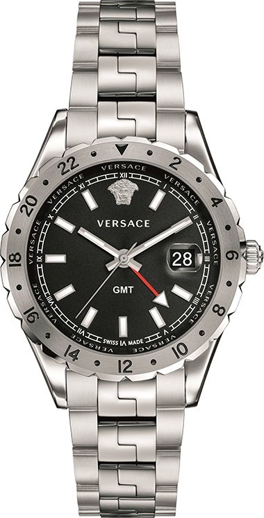 Versace HELLENYIUM GMT Swiss Watch 42mm