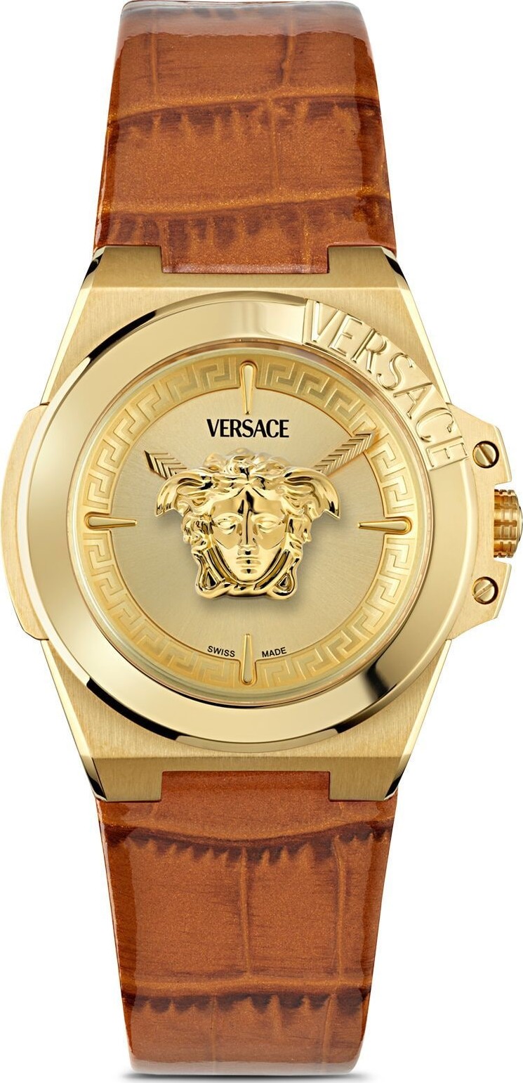Versace Hera Brown Tone Watch 37mm