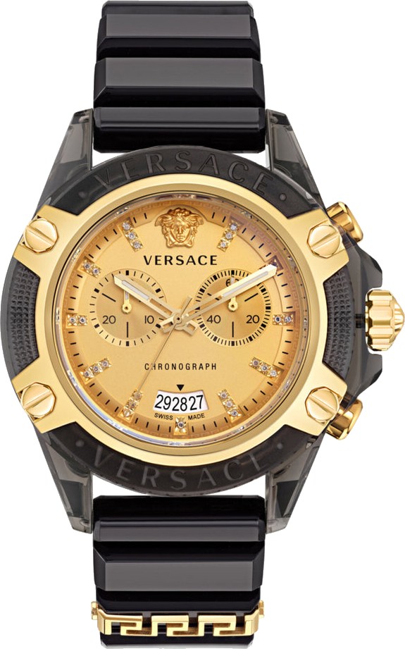 Versace Icon Active Diamond Watch 44mm