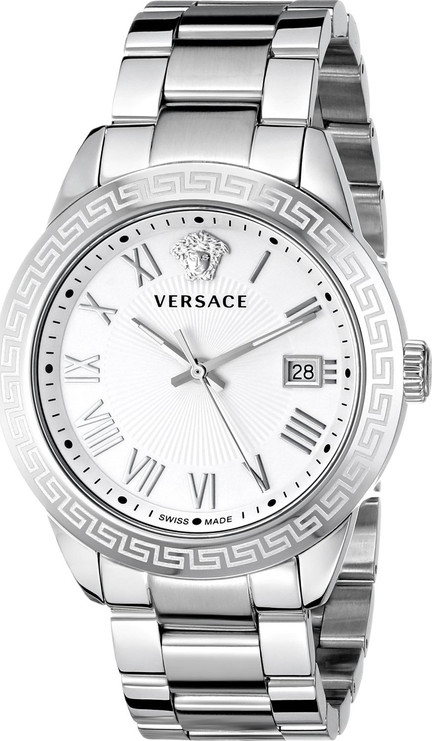 Versace Pair Analog Silver Watch 41mm