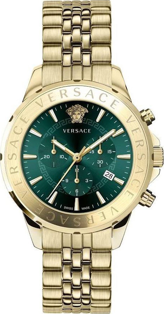 Versace Signature Chronograph Watch 44mm