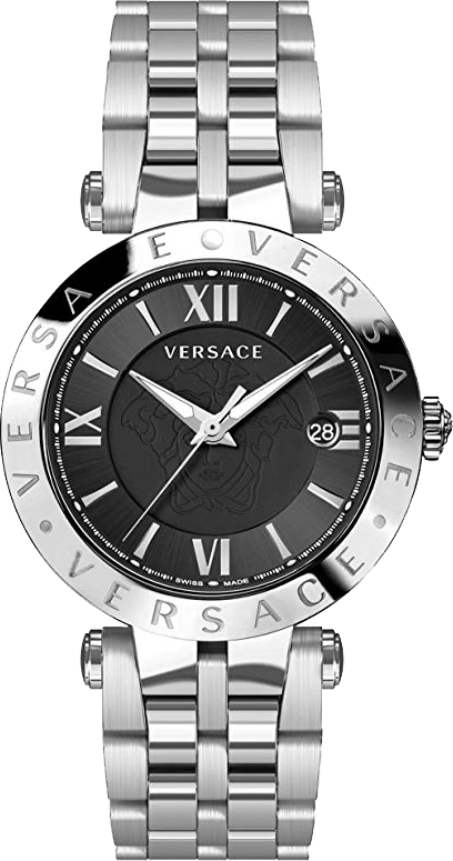 Versace V-Race Black Dial Mens Watch 42mm
