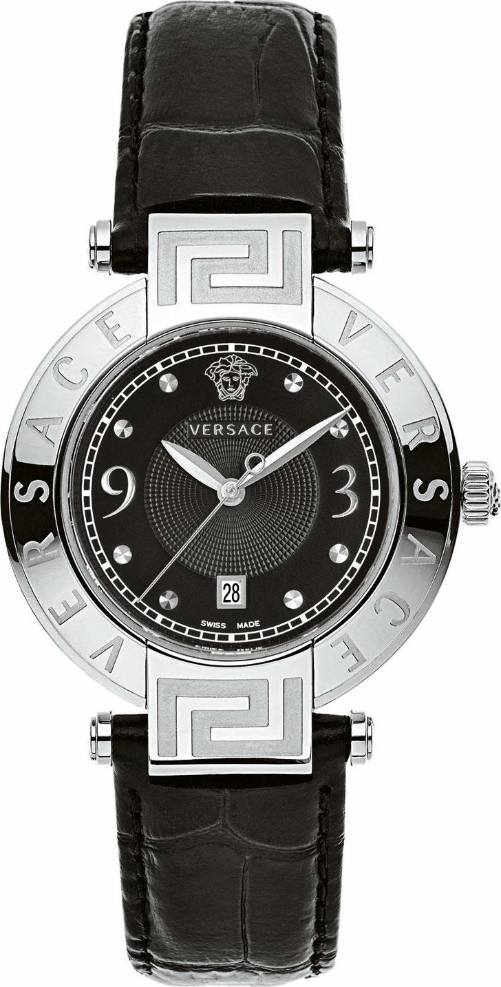 Versace Reve Black Dial Watch 34mm