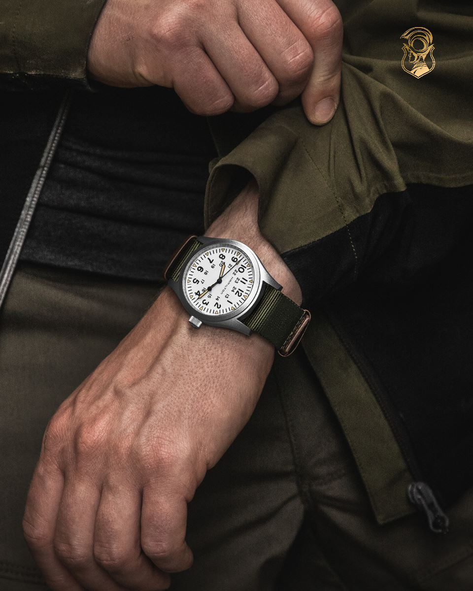 đồng hồ quân đội hamilton khaki field cao cấp 